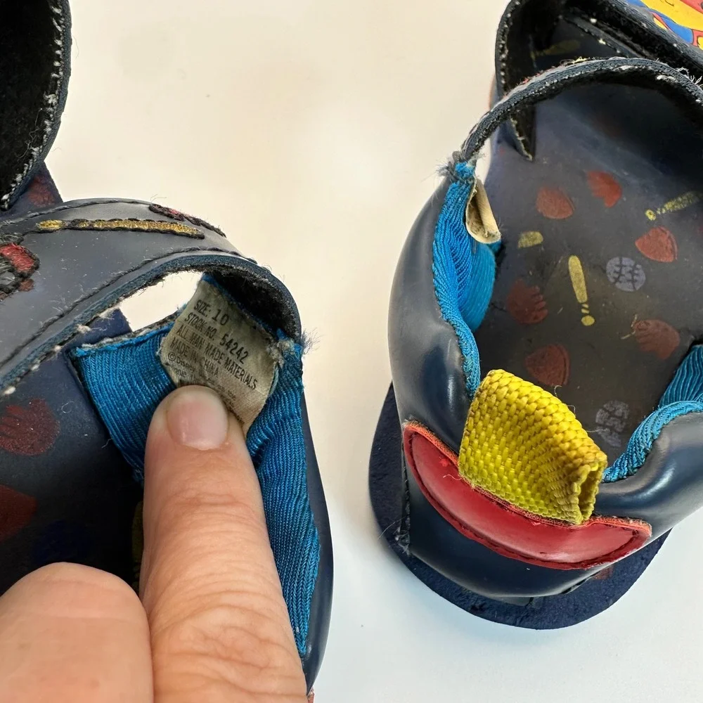 Disney Winnie the Pooh Sandals Kids Size‎ 10 Navy Blue Baseball Sporty Casual